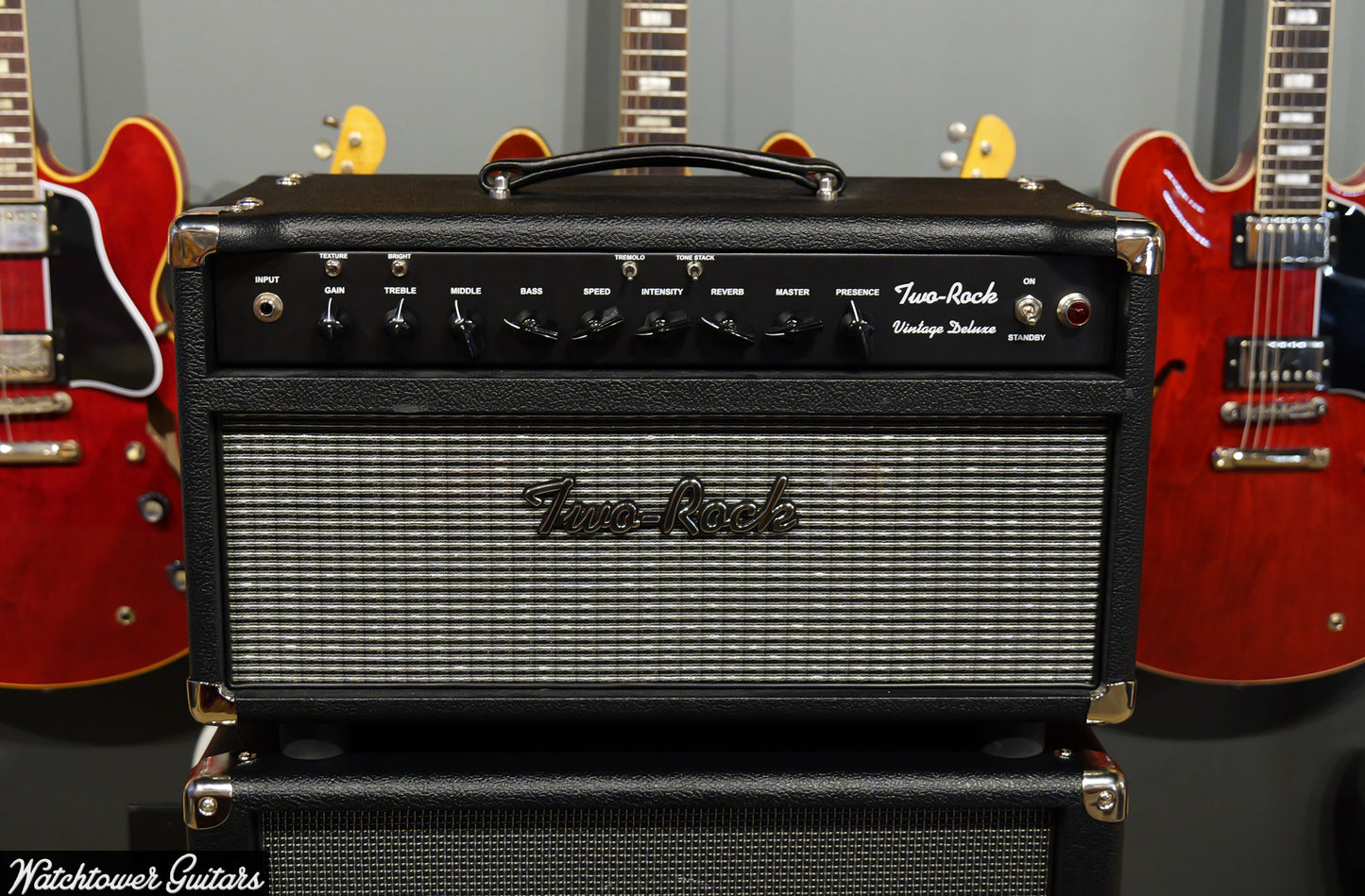 2025 Two Rock Vintage Deluxe Head 35 Watt 6L6 Black Bronco & Silver Cloth