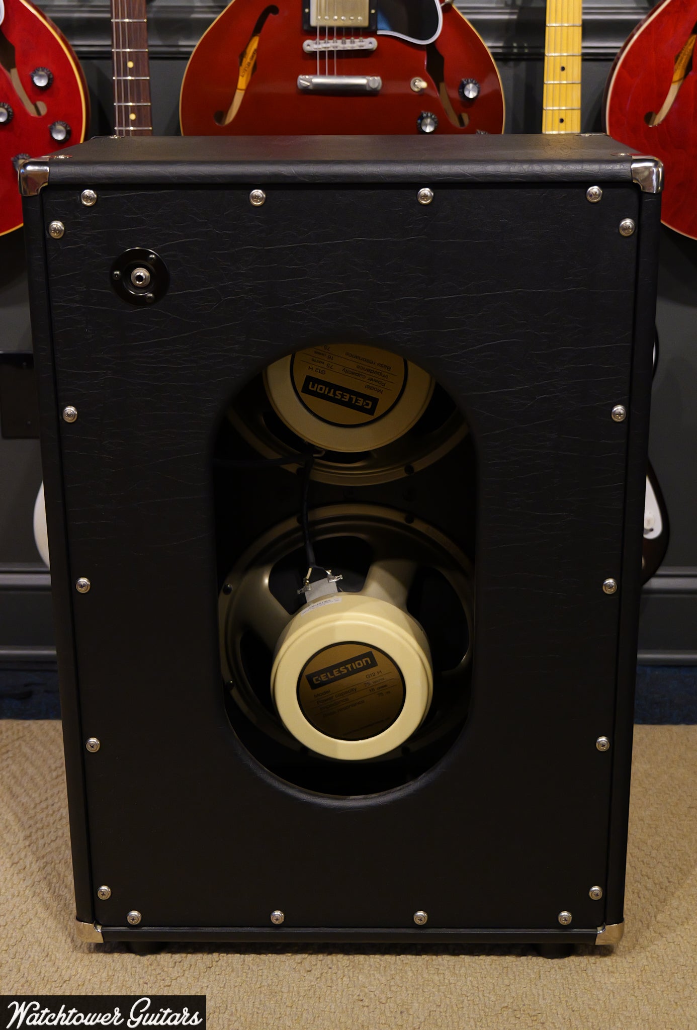 Two Rock Signature 2x12 Cabinet Black Tolex & Celestion Creamback Speakers