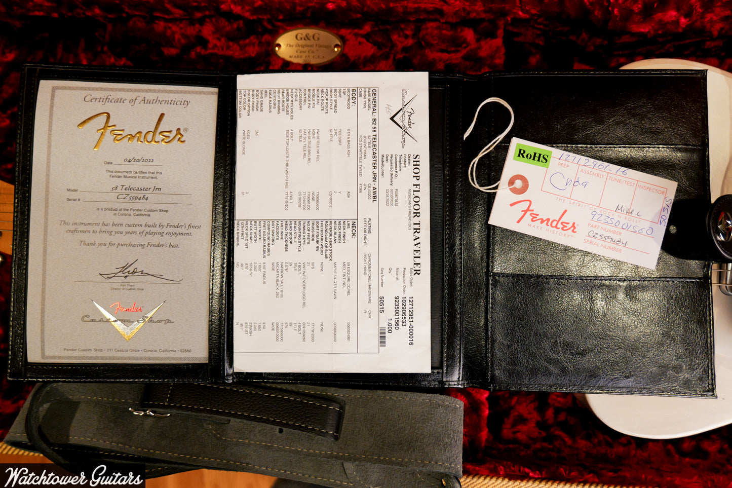 2022 Fender Custom Shop 1958 Telecaster Journeyman Relic Blonde