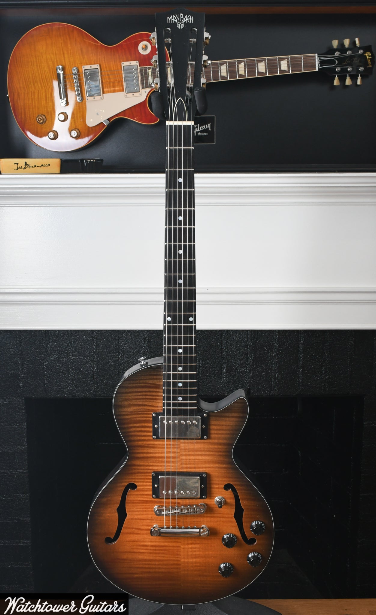2021 Maybach Little Wing Flat Top Cutaway Havana Tobacco Burst Aged