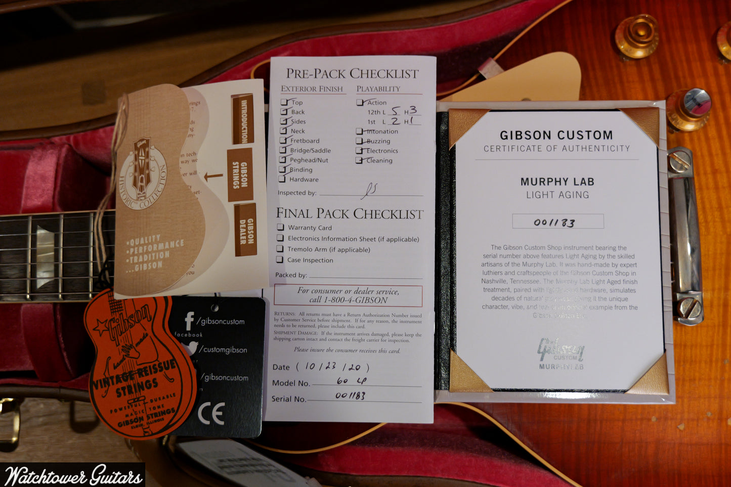 2020 Gibson 1960 R0 Standard Murphy Lab Light Aged Tomato Soup Burst