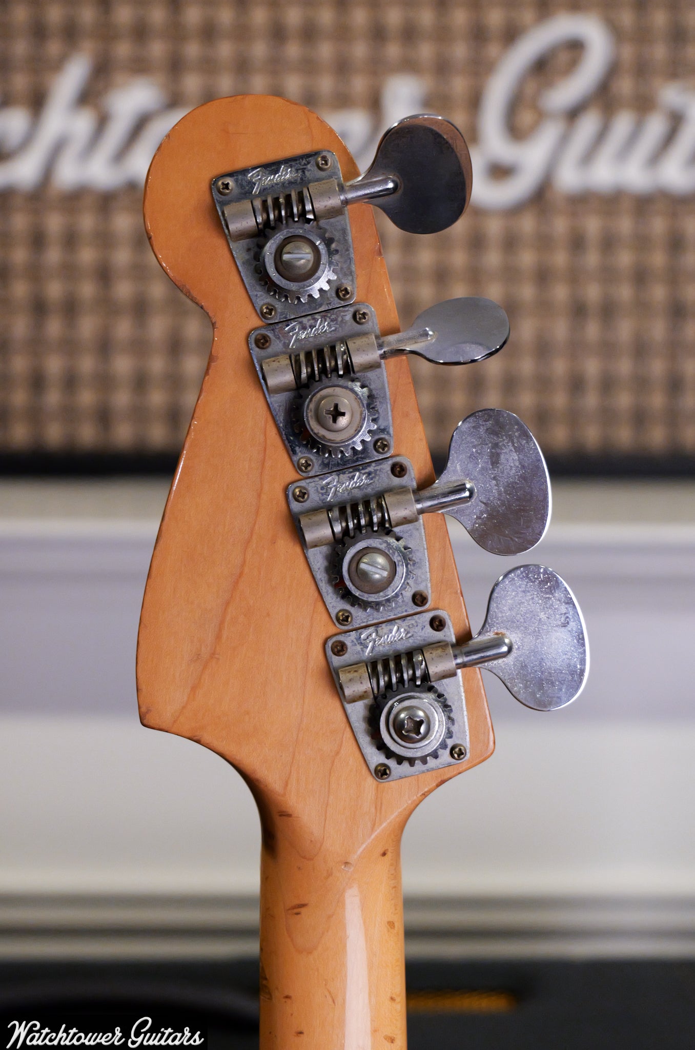 1969 Fender Mustang Bass Competition Orange with Matching Headstock