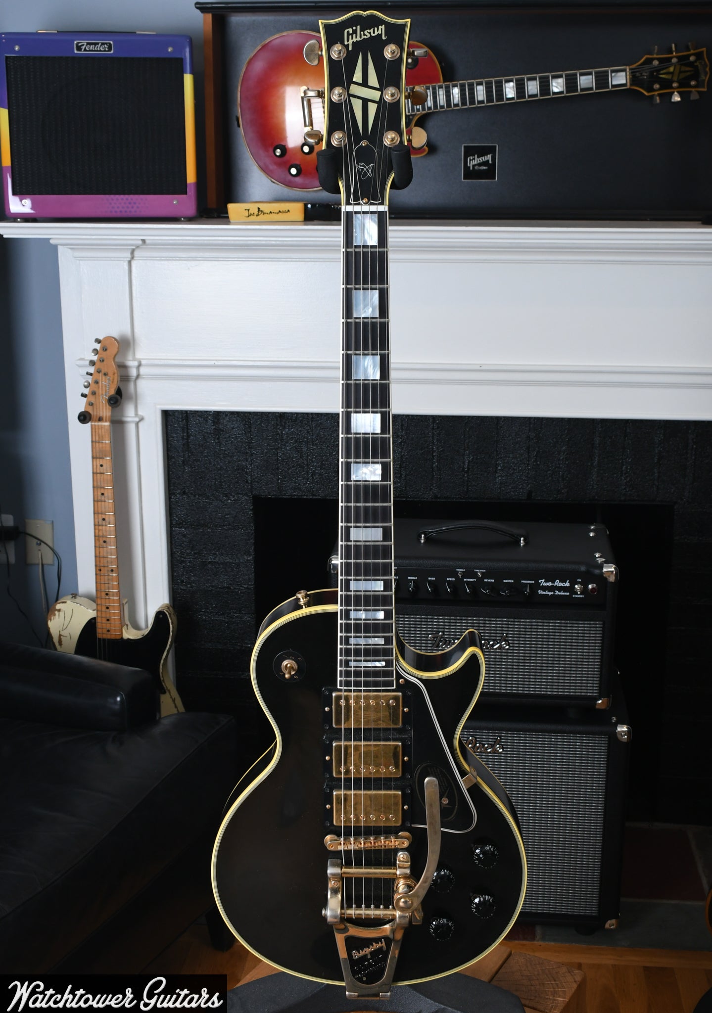 2008 Gibson Jimmy Page Signature Les Paul Custom VOS Black Beauty Bigsby