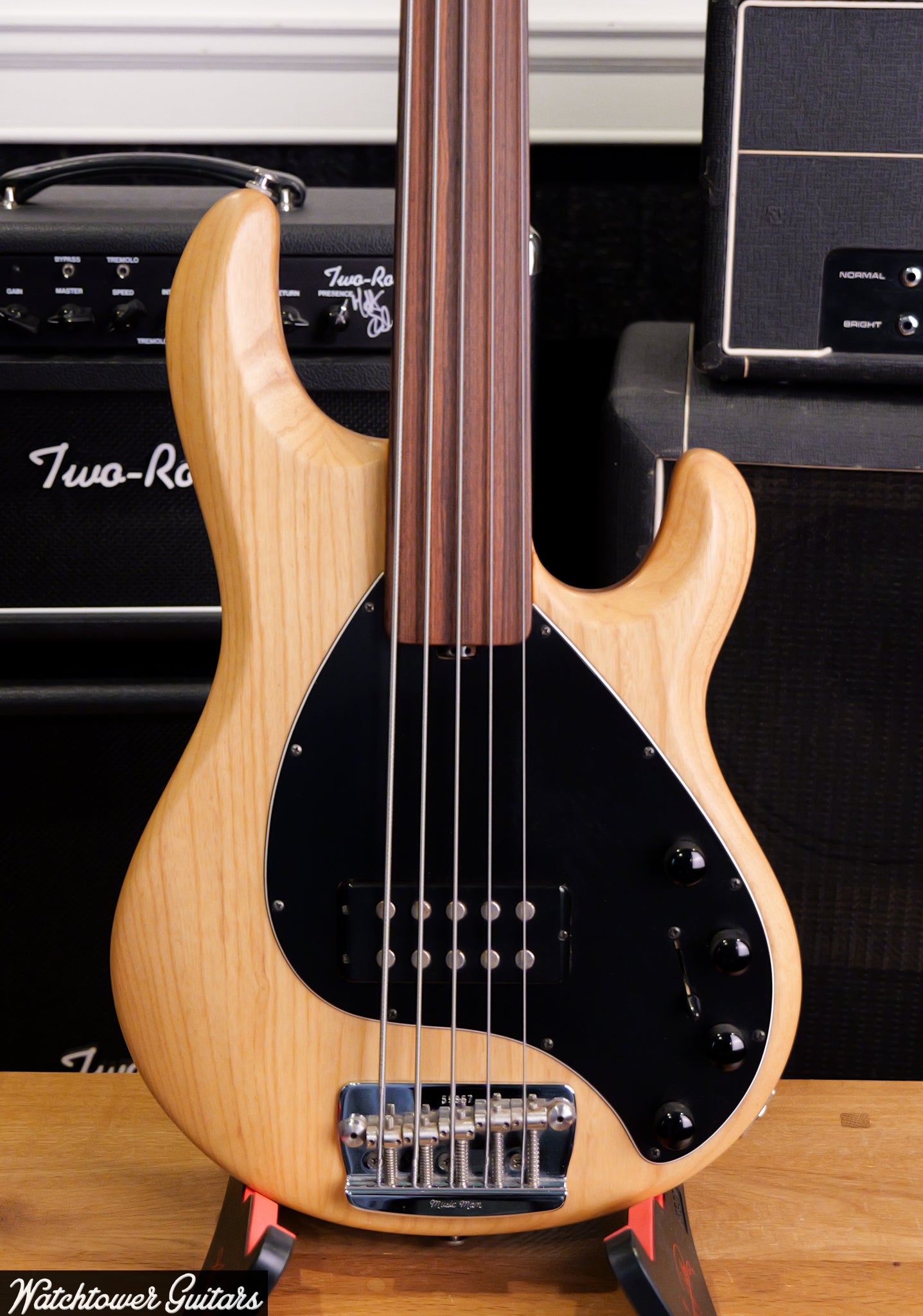 1998 Music Man Stingray 5 Frettless *Custom Ordered* Matte Natural Velvet Finish