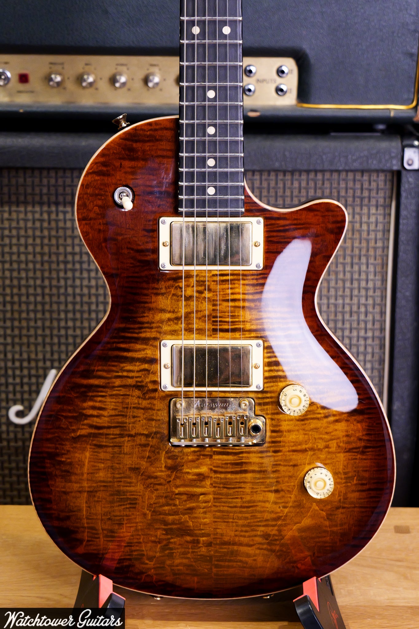 2022 Tom Anderson Bobcat Tiger Eye Burst with Binding