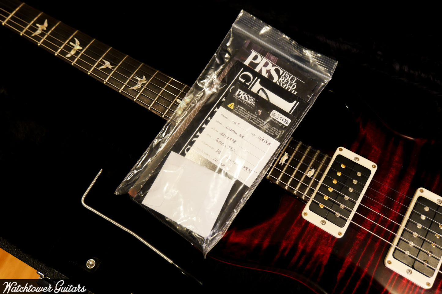 2023 Paul Reed Smith PRS Custom 24 10 Top *Custom Color* Fire Red Wrap