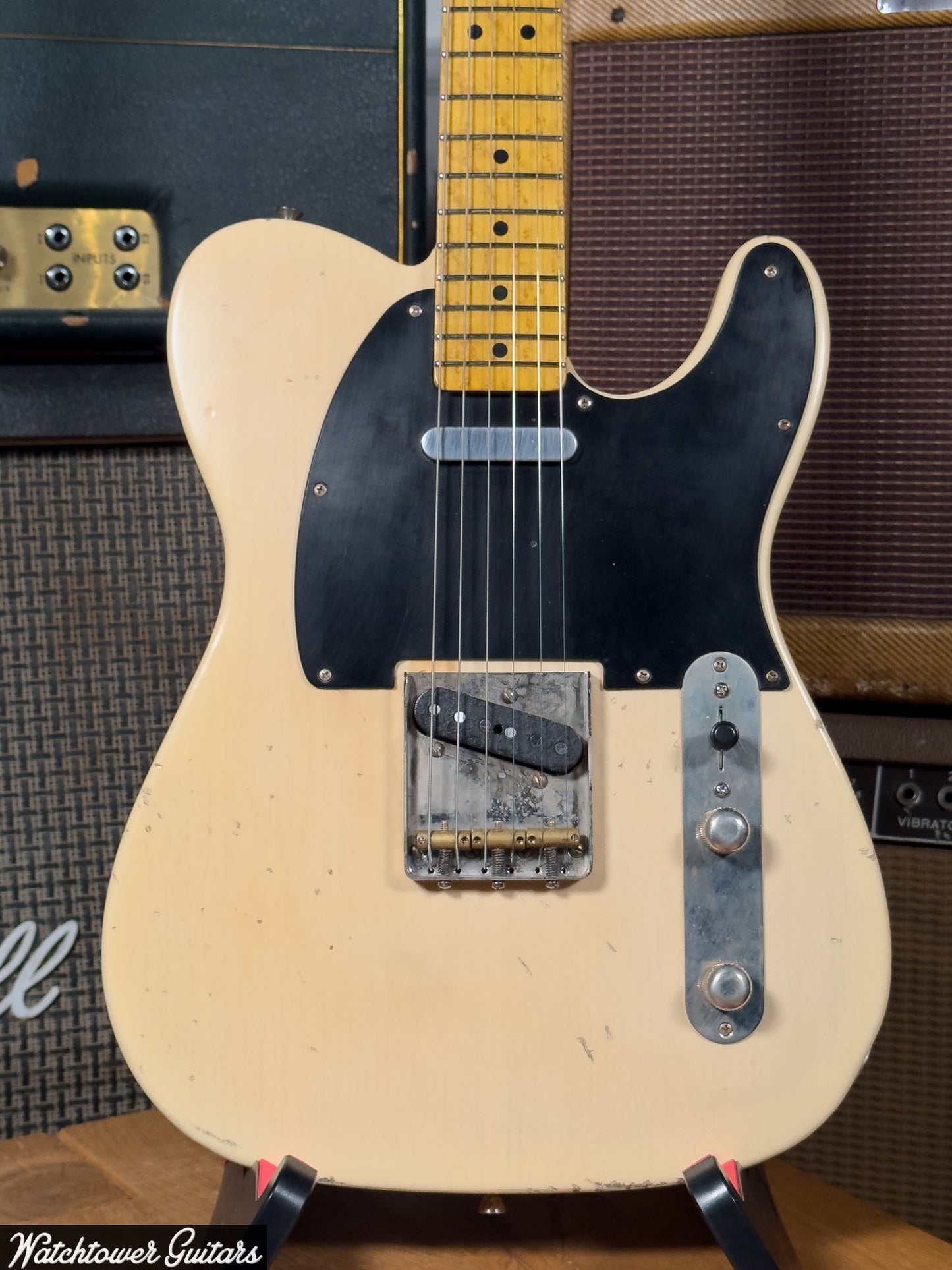 LSL Instruments T Bone Chris Fleming Team Built Vintage Cream