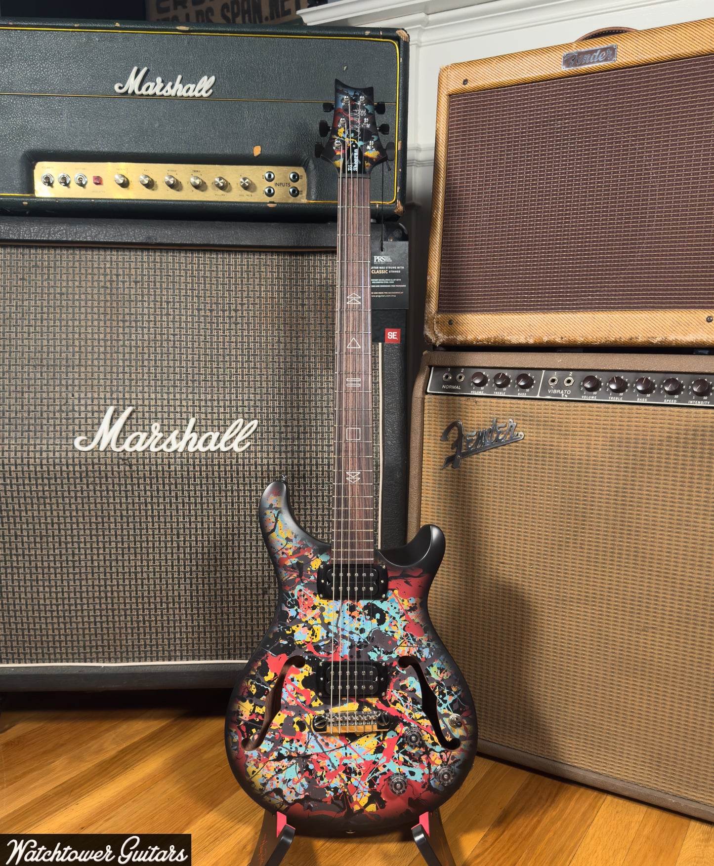 Paul Reed Smith PRS Ed Sheeran SE Hollowbody I Piezo Baritone Cosmic Splash Limited Edition