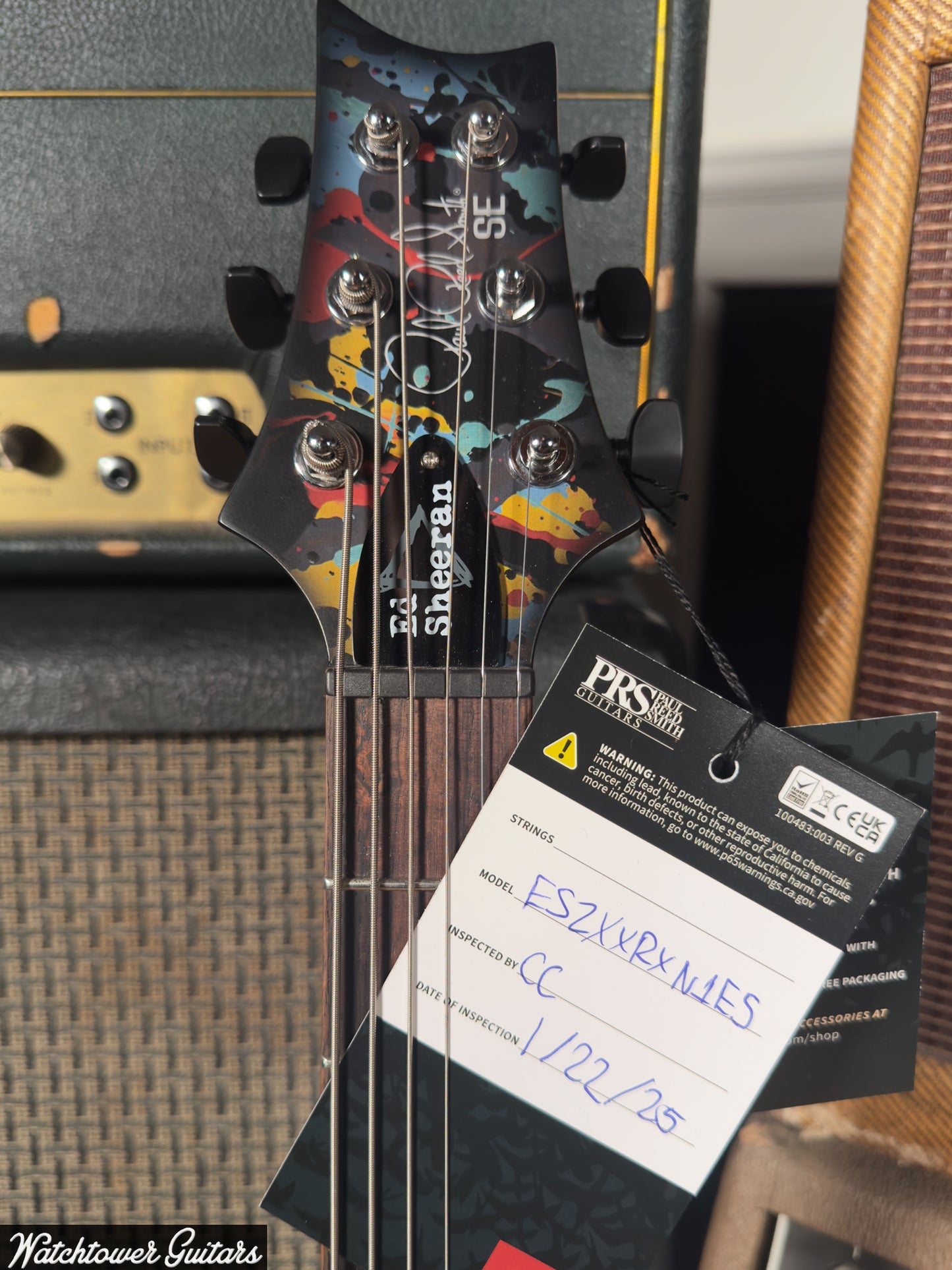 Paul Reed Smith PRS Ed Sheeran SE Hollowbody I Piezo Baritone Cosmic Splash Limited Edition