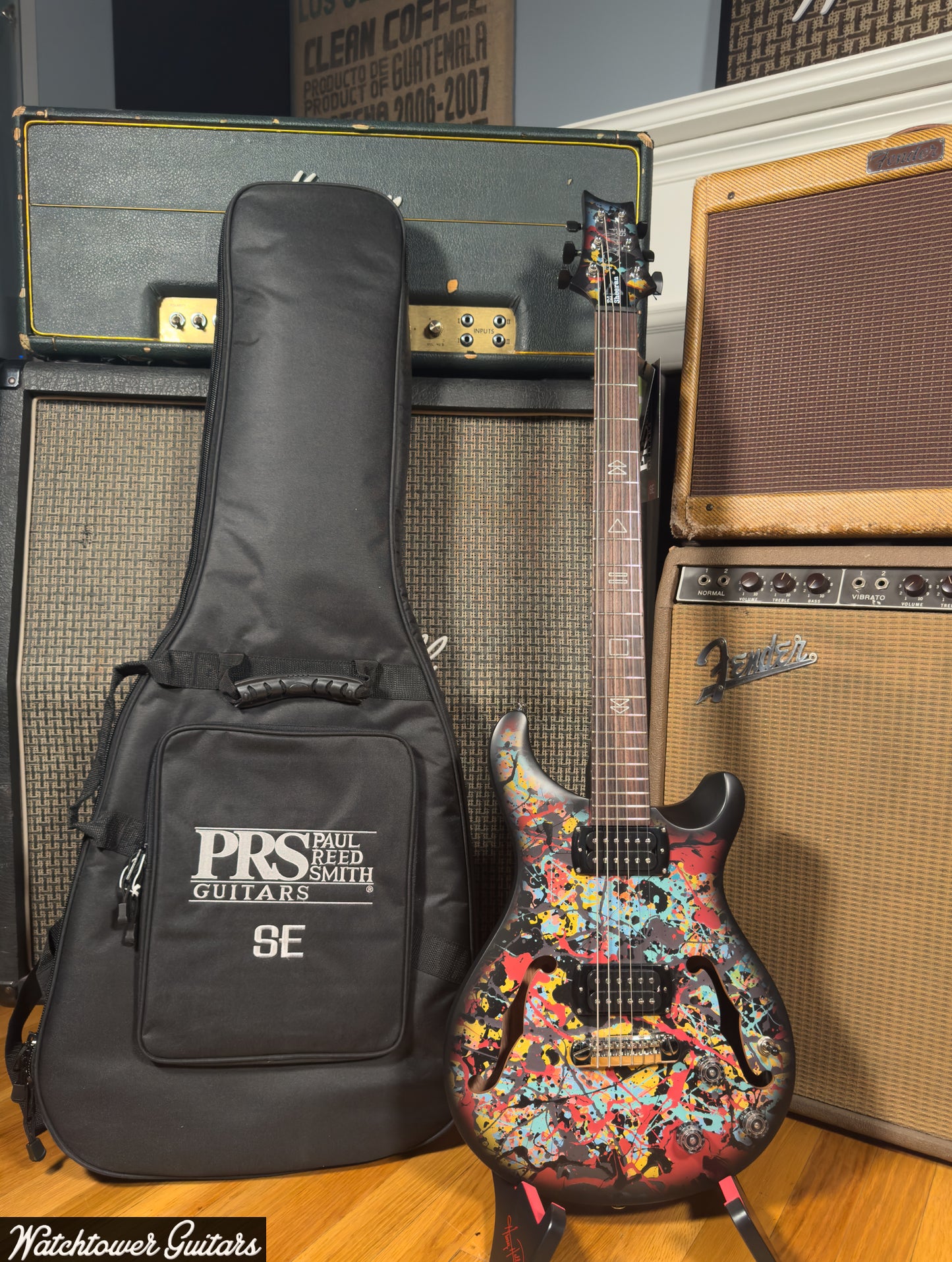Paul Reed Smith PRS Ed Sheeran SE Hollowbody I Piezo Baritone Cosmic Splash Limited Edition