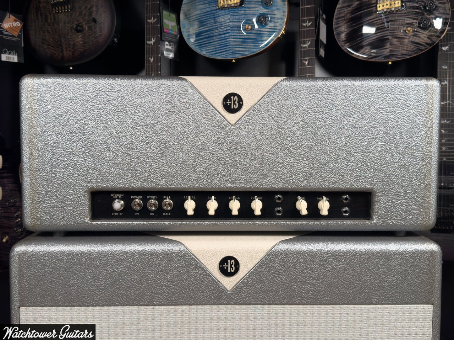 2006 Divided By 13 FTR-37 Silver/Eggshell Tolex Matching 2x12 Cabinet