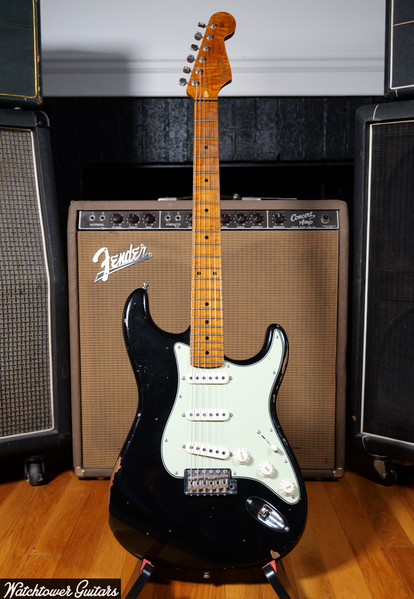 2020 Fender Custom Shop '60 Stratocaster GT11 Relic Black Roasted Maple Neck