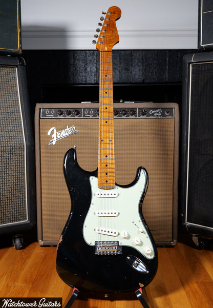 2020 Fender Custom Shop '60 Stratocaster GT11 Relic Black Roasted Maple Neck