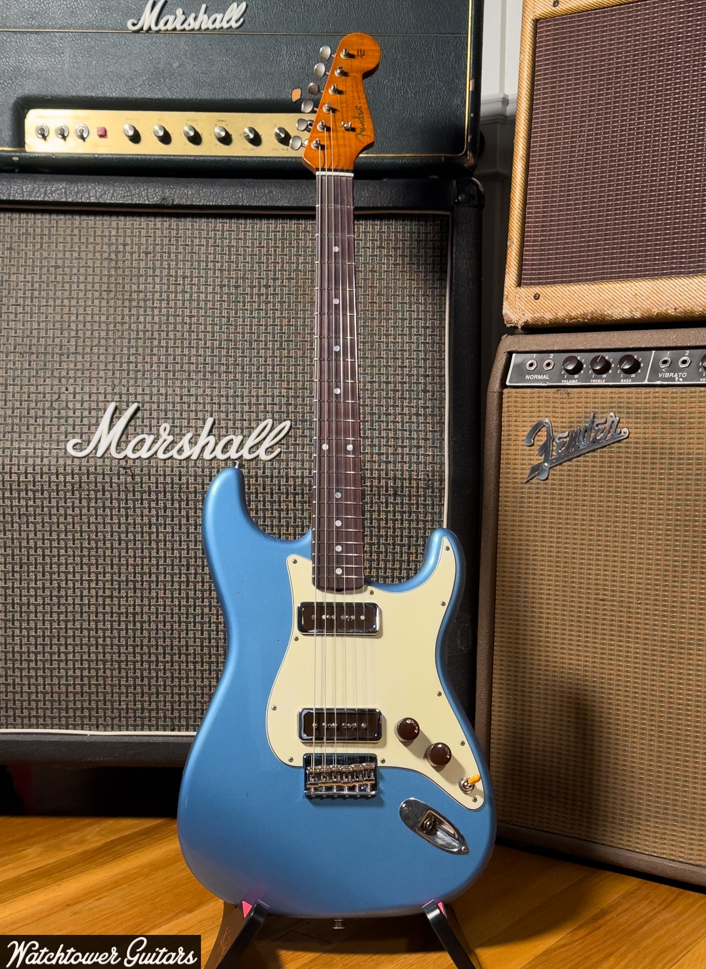 2025 Fender Custom Shop Ariel Posen Signature Journeyman Relic Faded Lake Placid Blue