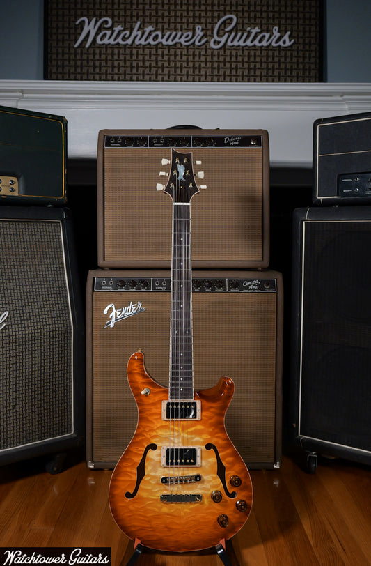 Paul Reed Smith PRS Private Stock Watchtower Run 594 Hollowbody II Quilt Vintage Glow