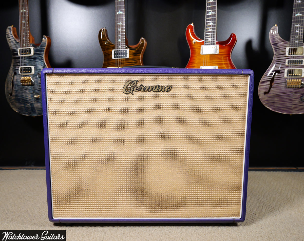 2025 Germino 2X12 Cabinet Purple Tolex Celestion Greenback 25watt