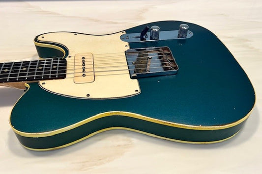 NEW Danocaster Single Cut Double Bound Lake Placid Blue