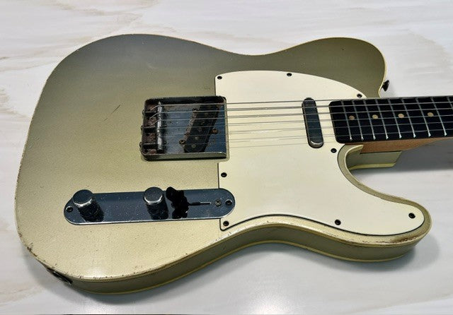 NEW Danocaster Single Cut Double Bound Inca Silver
