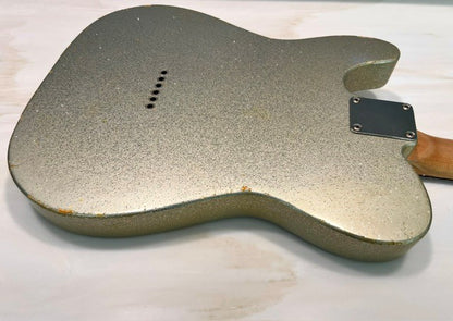 NEW Danocaster Single Cut Silver Sparkle