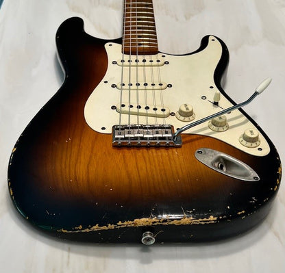 NEW Danocaster Double Cut 2 Tone Sunburst