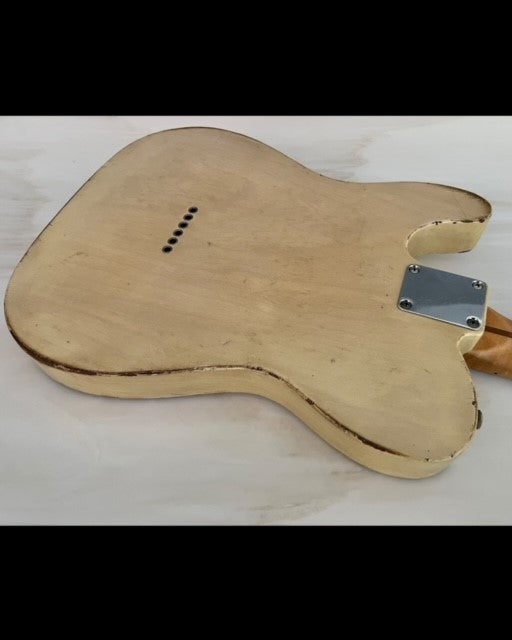 NEW Danocaster Single Cut Whiteguard Aged Blonde