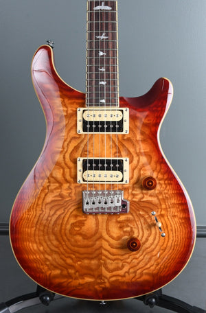2020 PRS SE Custom 24 Burled Ash Vintage Sunburst