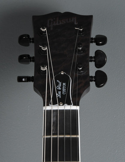 2017 Gibson Custom Shop Les Paul Dark Knight Satin Trans Black Quilt