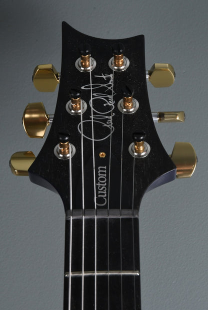 2020 PRS Custom 24 in Custom Color Violet Blue Burst 10 Top with Ebony Fingerboard