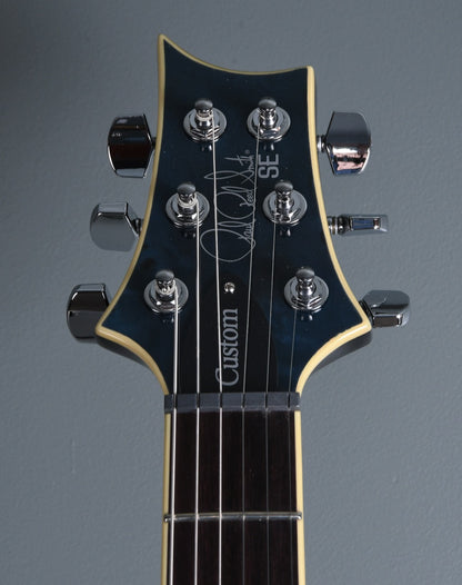 2020 PRS SE Custom 24 Poplar Burl Whale Blue