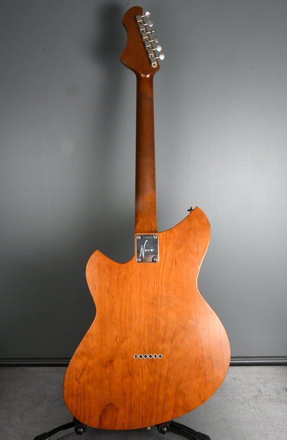 Novo Miris T ! Amber, Brown Tiger Shell binding and pickguard, Fralins