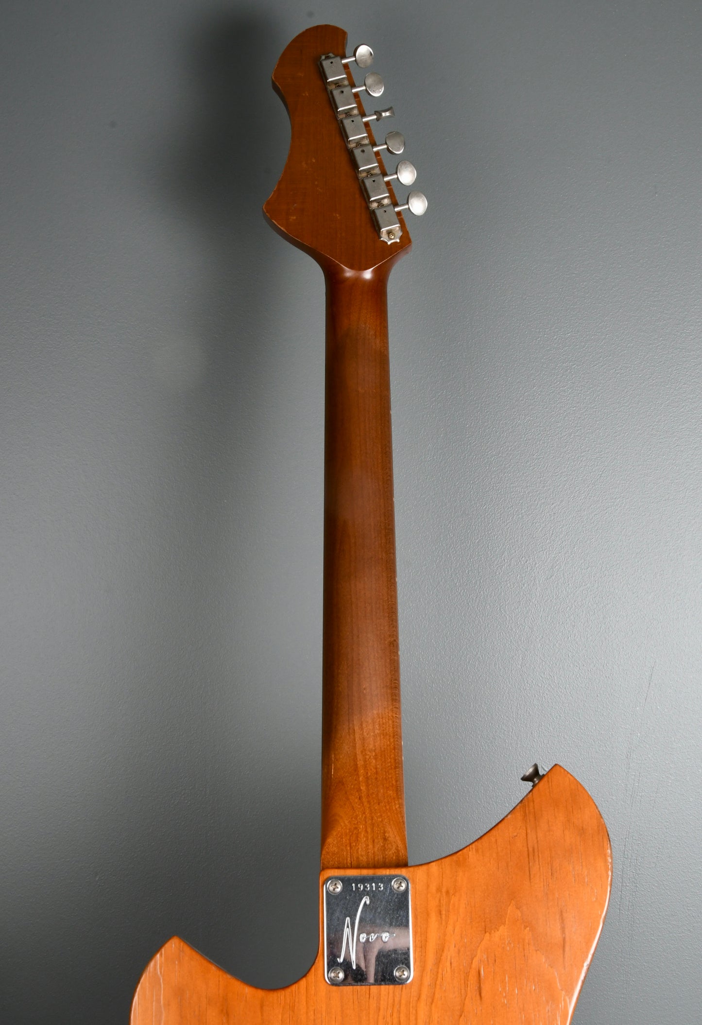 Novo Miris T ! Amber, Brown Tiger Shell binding and pickguard, Fralins
