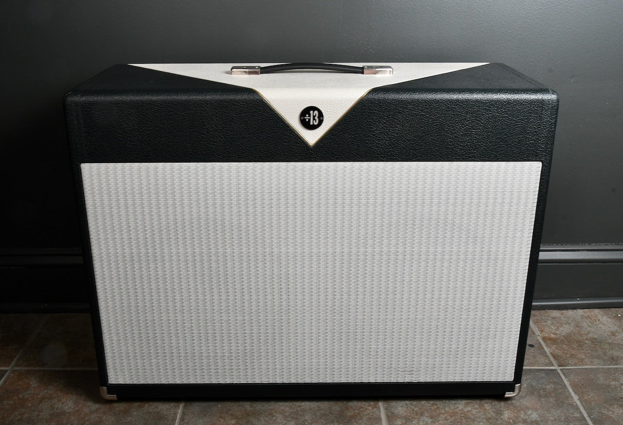 Divided By 13 FTR-37 Black/Eggshell Tolex Matching 2x12 Cabinet