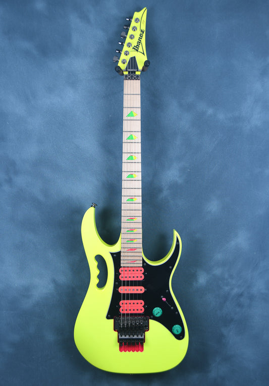 2017 Ibanez Steve Vai JEM777 30th Anniversary Desert Sun Yellow OHSC
