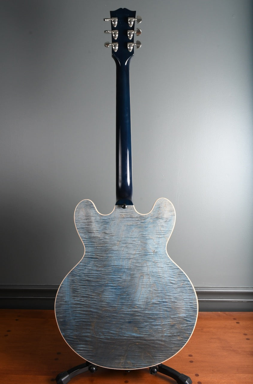 2015 Gibson Memphis ES-335 Figured Indigo Blue