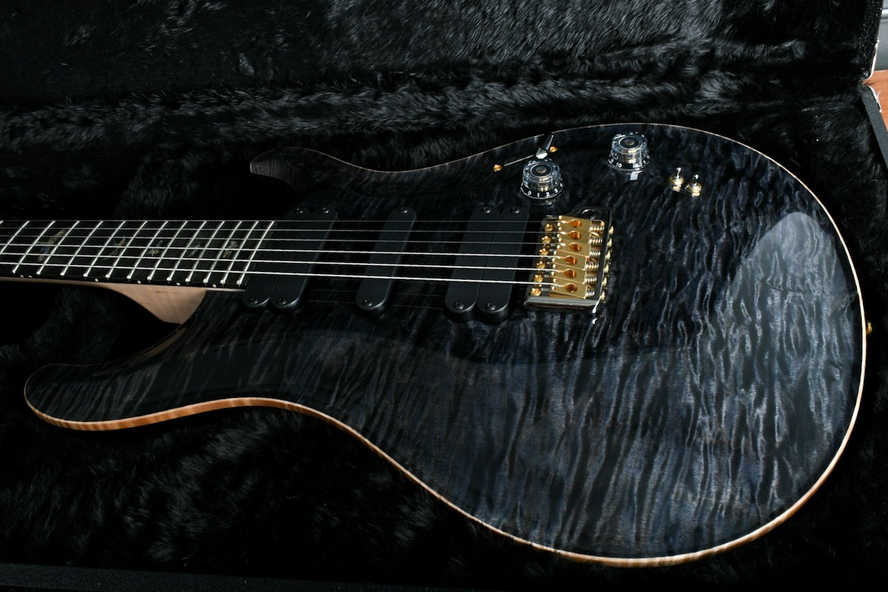 2020 Experience PRS 509 Grey Black 10 Top & Flamed Maple Neck/Ebony Board