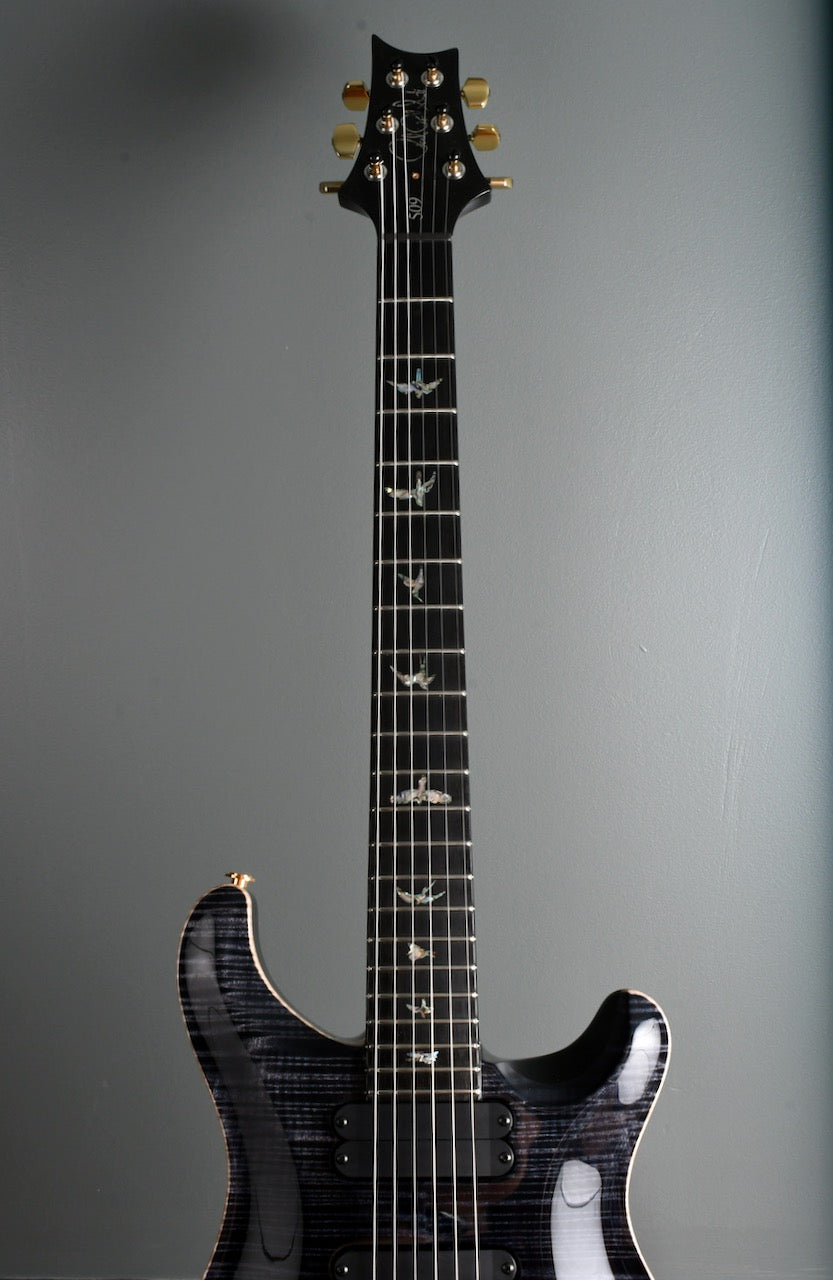 2020 Experience PRS 509 Grey Black 10 Top & Flamed Maple Neck/Ebony Board
