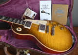 2019 Gibson 60th Anniversary Les Paul 1959 R9 Reissue Green Lemon Fade OHSC