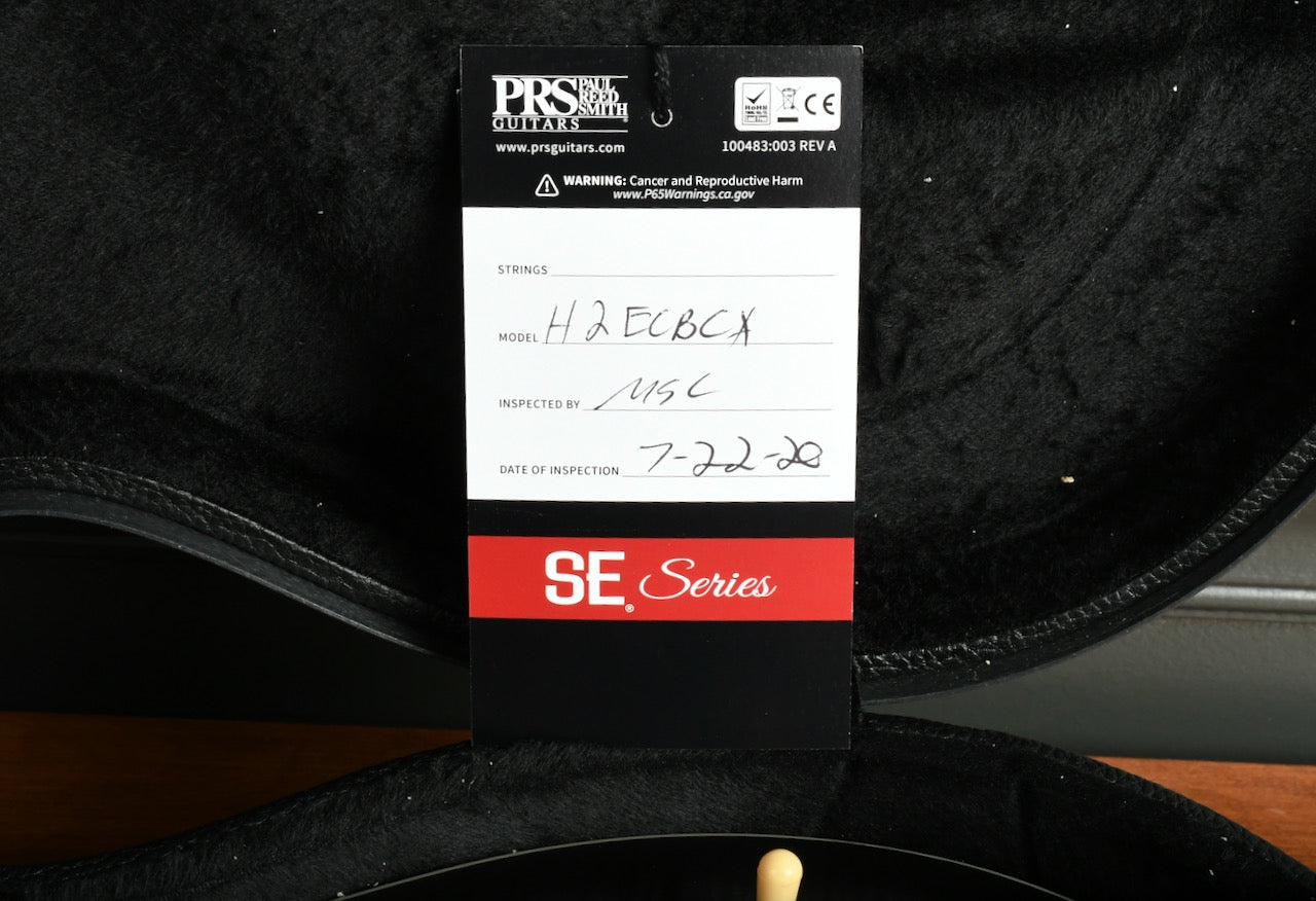 2020 PRS SE Hollowbody II Charcoal Burst