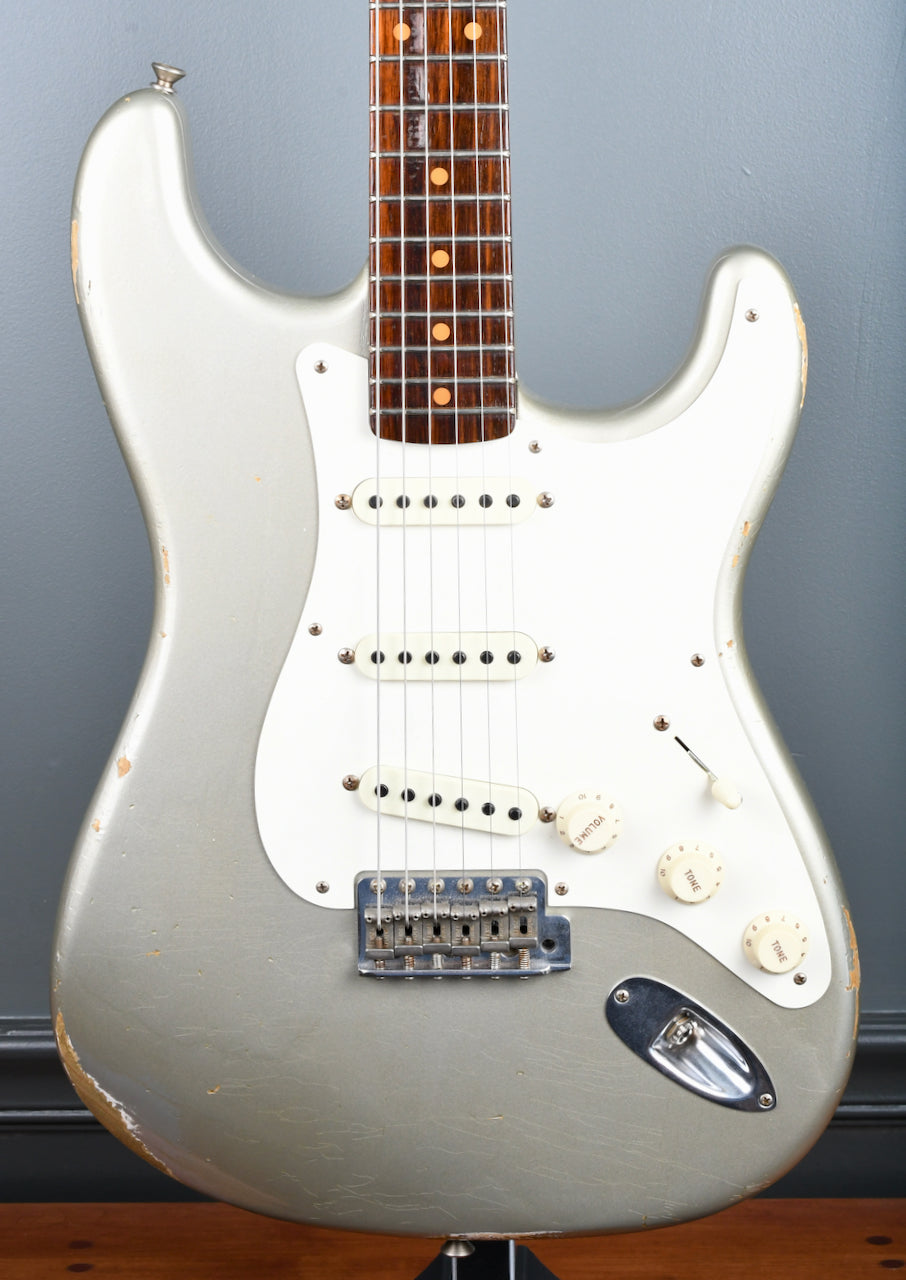 2017 Fender Stratocaster NAMM D Mag Inca Silver Relic Rosewood Neck!