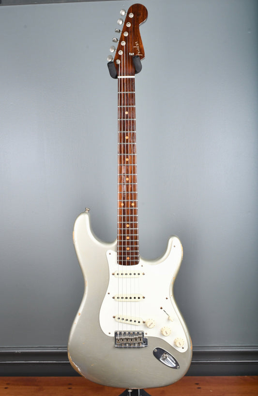 2017 Fender Stratocaster NAMM D Mag Inca Silver Relic Rosewood Neck!