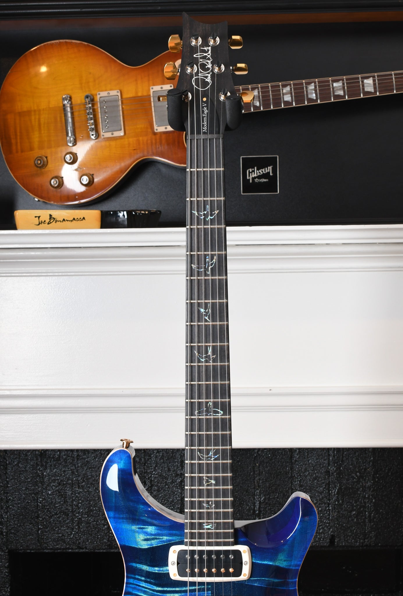 2022 Paul Reed Smith PRS Modern Eagle V *Wood Library* River Blue with Blue Burst Rosewood Neck