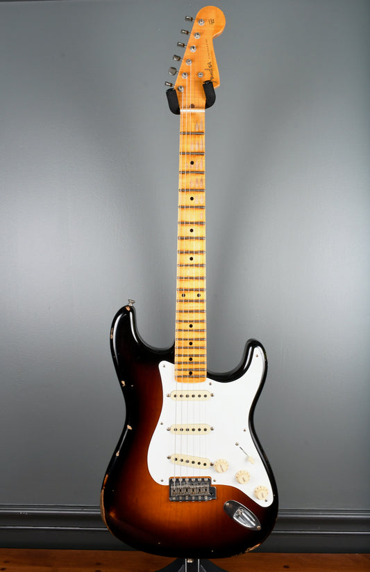 2017 Fender Custom Shop LTD 1956 Stratocaster Relic 2 Tone Sunburst
