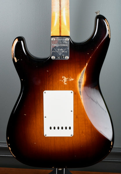 2017 Fender Custom Shop LTD 1956 Stratocaster Relic 2 Tone Sunburst