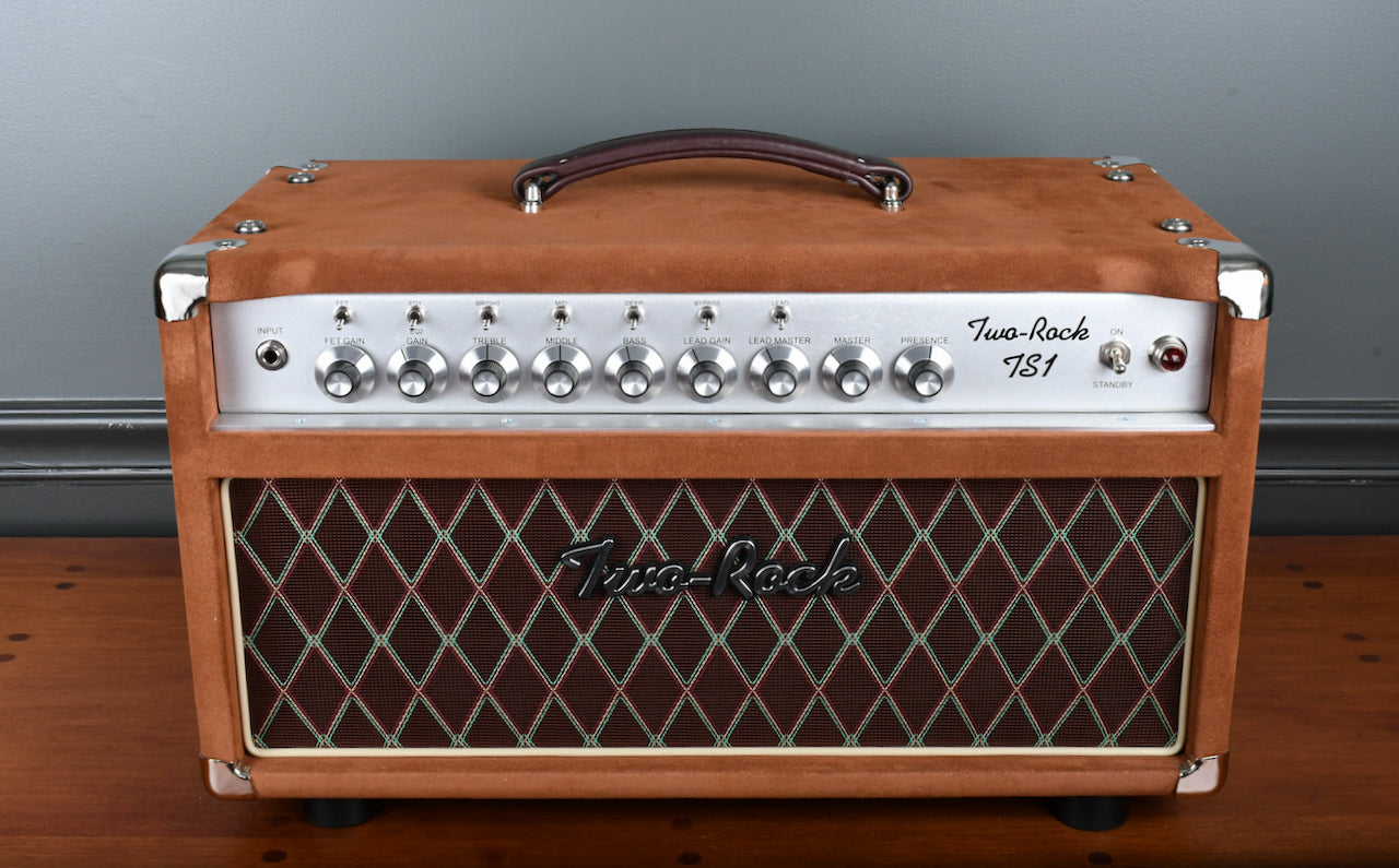 2020 Two Rock TS-1 100/50 Watt Head & 2x12 Set Tobacco Suede Diamond Cloth