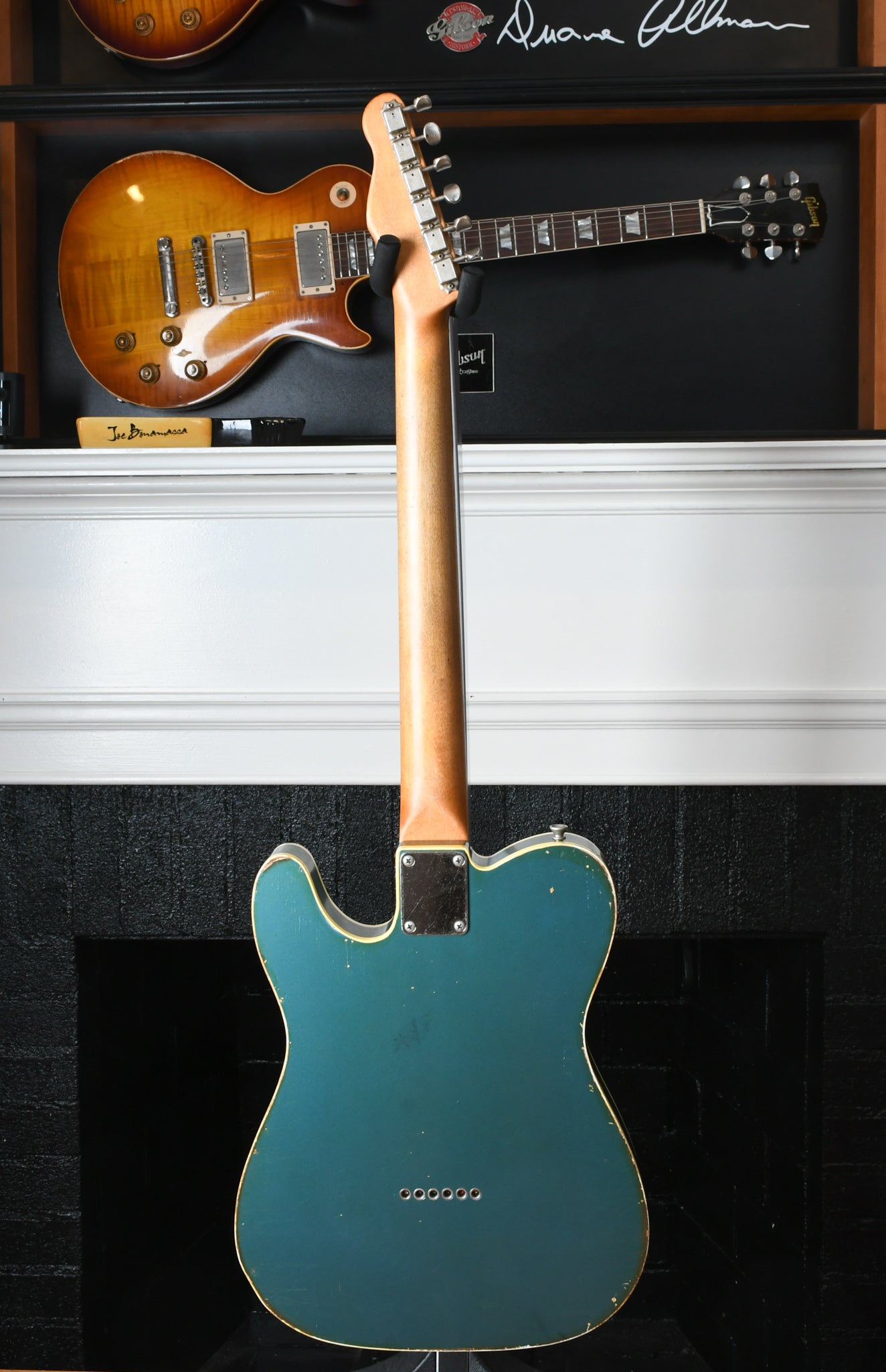 Danocaster Single Cut Faded Lake Placid Blue