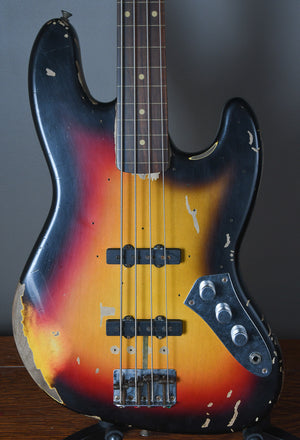 2013 Fender Custom Shop Jaco Pastorius Relic 1964 Jazz Bass Sunburst