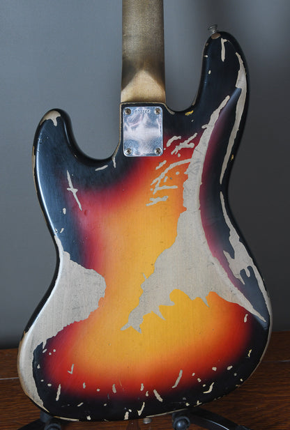 2013 Fender Custom Shop Jaco Pastorius Relic 1964 Jazz Bass Sunburst