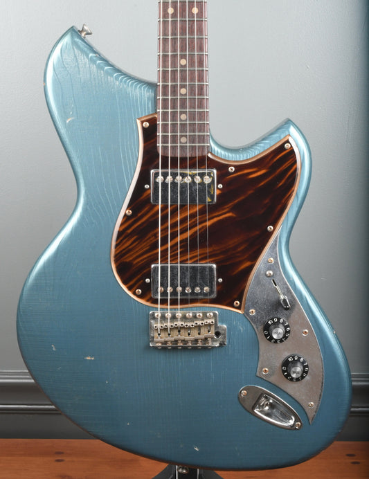 2019 Novo Guitars Serus SV Aged Pelham Blue Throbak Pickups