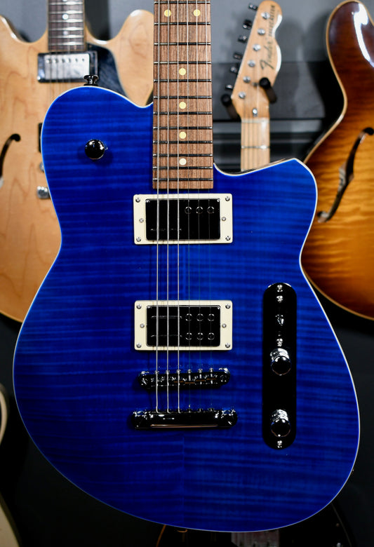 2020 Reverend Charger RA Trans Blue Flame Maple