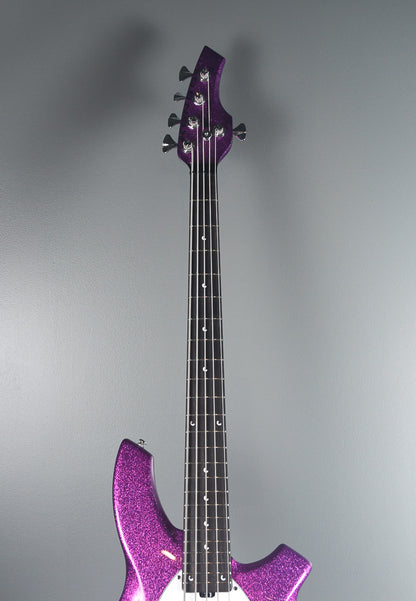 2019 Ernie Ball Music Man Bongo 5 Fuschia Sparkle